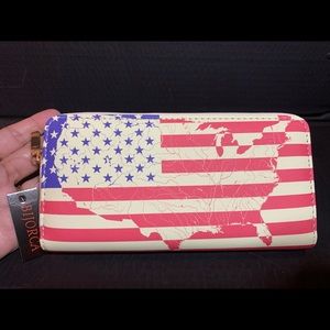 USA Flag / Map Wallet - NWT